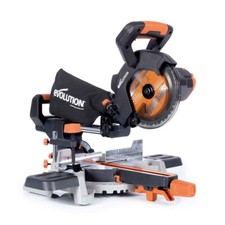 Evolution Cordless R185SMS-Li 185mm Sliding Mitre Saw 18v Li-Ion EXT
