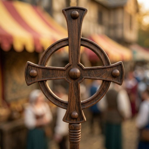 Handcrafted wooden celtic - 72",