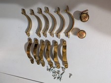 Brass Drawer Handles Lot Of 12