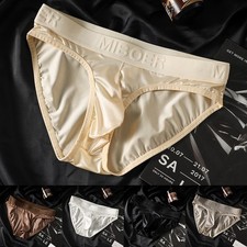 Mens Solid Color Satinlike Ice