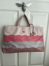 Radley large leather pink tote