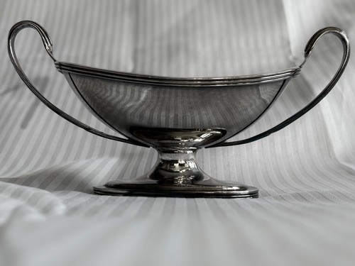Pair vintage silver plate - a,