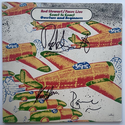 Signed rod stewart - signed, wood