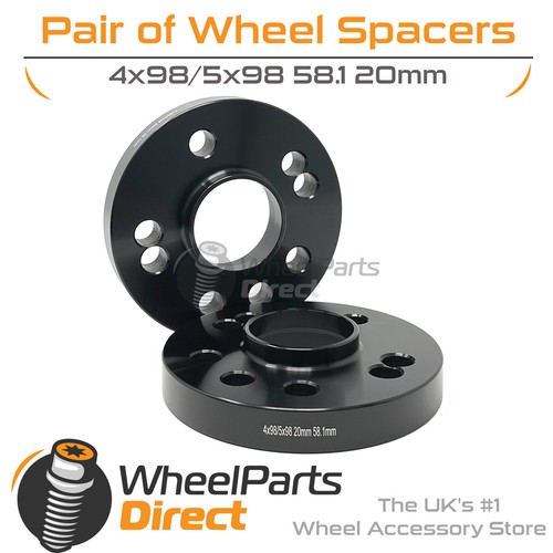 Wheel spacers black - spacers, (2)
