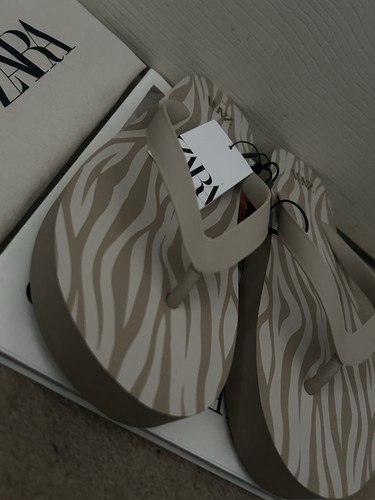 Zara summer flip flops size - zara,