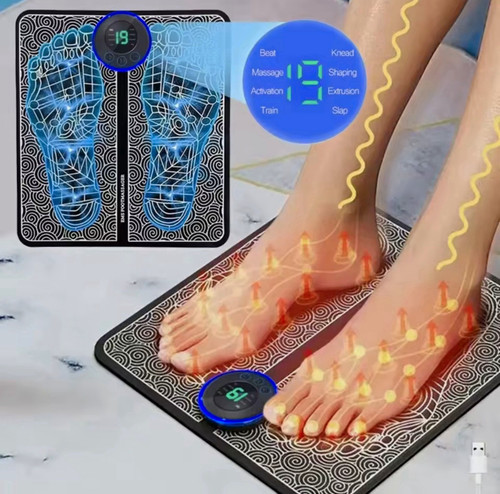 Ems electric foot massager mat - foot,