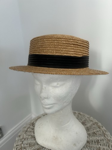 Straw boater hat - ., one