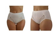 Ladies Waist Hip Light Control Knickers Panty Girdle support Briefs White Black