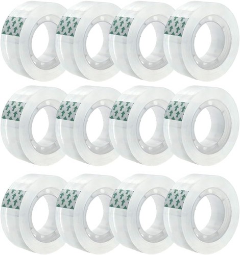 Clear transparent tape rolls - transparent,