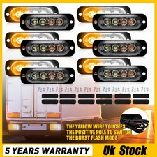 12x Amber/White LED Car Truck