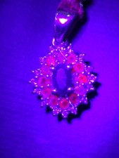 GRANDIDIERITE+ ALEXANDRITE CERTIFIED 0.6CT +WHITE ZIRCON STERLING SILVER PENDANT