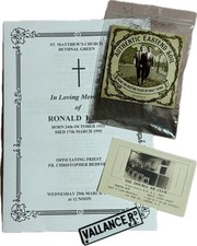 RON KRAY FUNERAL CARD SOIL
