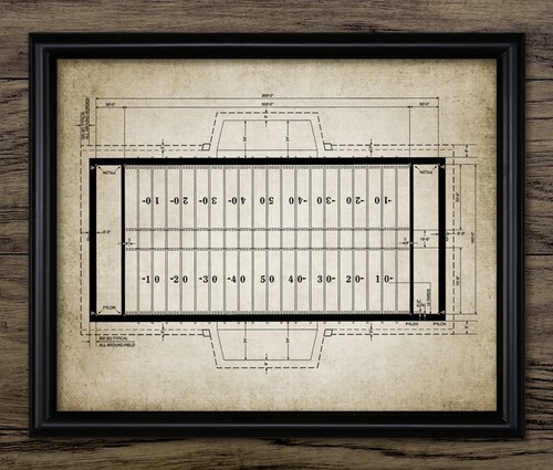 American football field print - american,