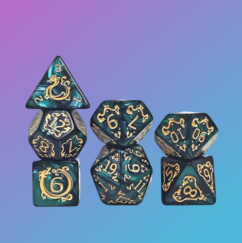 Polyhedral dice set - polyhedral, 7