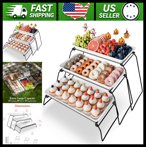 Tier melamine serving tray - serving,