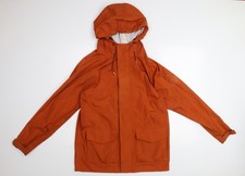 Passenger Men's Orange Waterproof Hooded Parka Jacket Size M