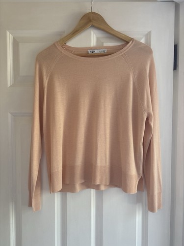 Zara peach jumper size nwot - zara, s