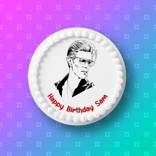 David bowie pre cut edible - david, pre-cut