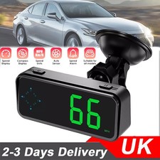 Car Digital GPS Speedo Speed MPH HUD Head Up Display Speedometer Universal Clock