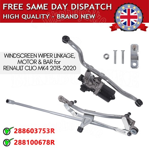Front windscreen wiper - front, motor