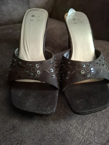 Black mule sandals size - sandals, 5
