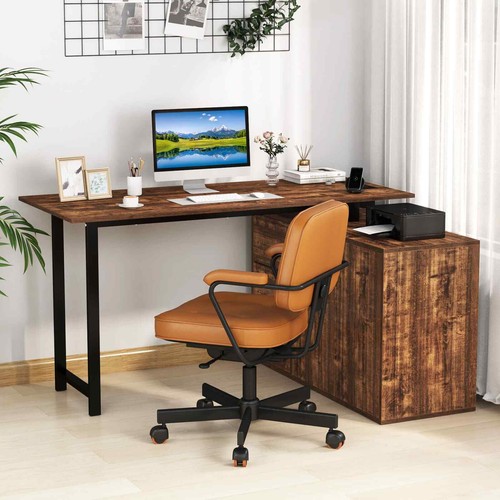 Corner computer desk laptop - computer,