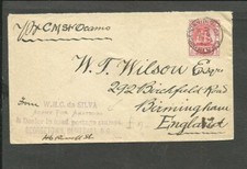 BRITISH GUINEA TO GREAT BRITAIN OLD COVER VG