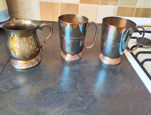 Silver plate presentation - silver,