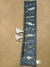 Dunelm Kids Fabric Shark Height Chart