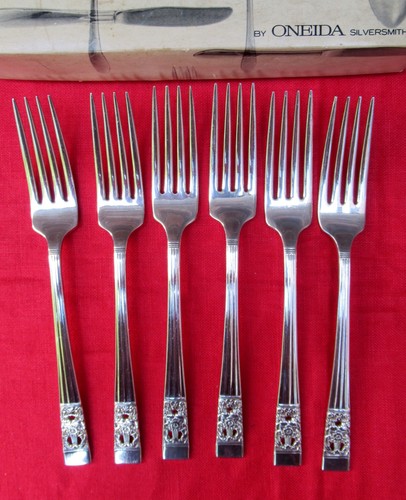 Silver plated table - table, forks