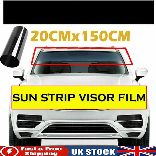 Black car sun visor strip - sun, tint