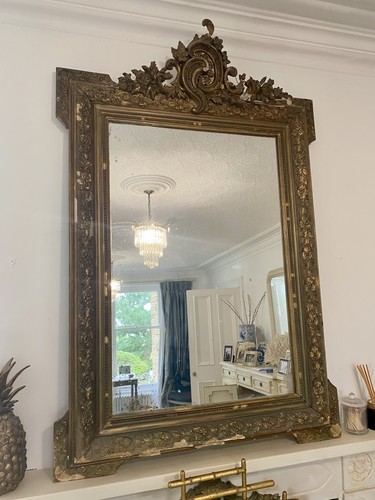 Fine french gilt mirror - fine,