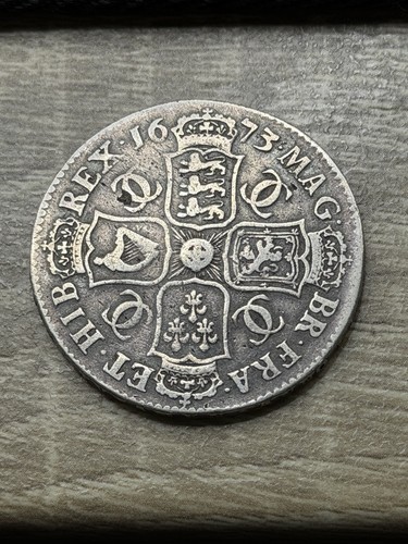 Charles halfcrown 1673 - charles,