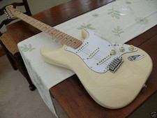 Fender Stratocaster in Rare Olympic White With Hiscox Hard Case