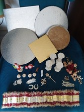 Job Lot Vintage Cake Accessories And Bases 1960s Christmas/Wedding
