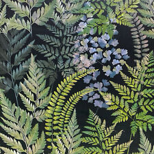 Luxury Super Soft Velvet Fabric by the Metre / Half Metre - Ferns Floral Design