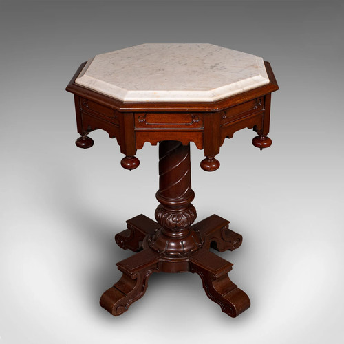 Antique octagonal table - octagonal,
