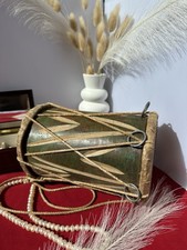 Vintage Hand-Carved Dholak