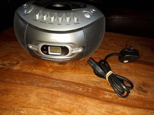 ALBA Silver CD Radio Cassette Tape Recorder Boombox CBBCAS3  Portable Stereo