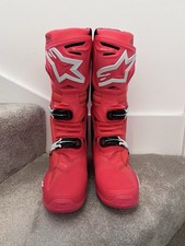 Alpinestar Tech 10 Motocross Boots Diva Pink  White UK 10
