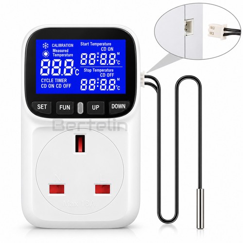 Digital thermostat plug socket - thermostat,