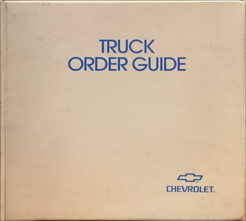 2000 chevy truck order - chevy, guide