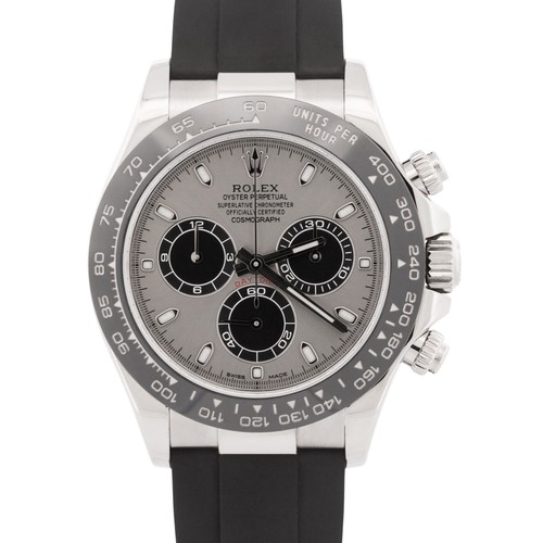 Rolex daytona silver ghost 18k - daytona,
