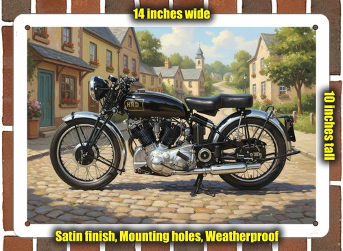 Metal sign 1949 vincent - metal,