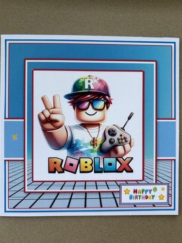 Handmade birthday card roblox - handmade,
