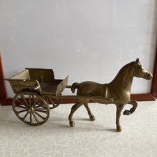 Nice Vintage Brass Pony & Trap Articulated Ornament