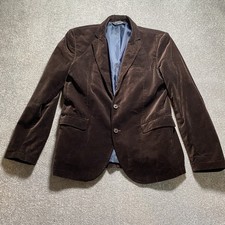 Zara Man Brown Velvet Blazer