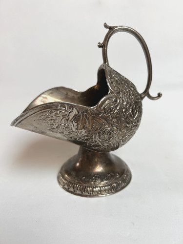 Silver plate sugar scuttle - sugar,