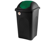 Black Tipping Bin with Lid 60