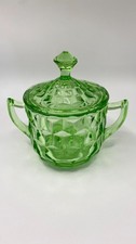 vintage green "Cubist" pattern